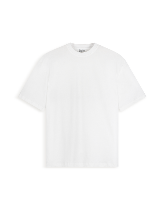 Men's White Drop Shoulder T-Shirt