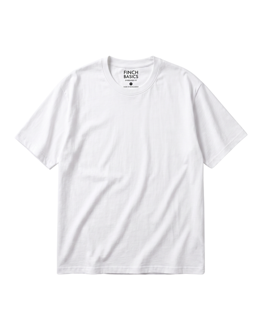 Men's White Drop Shoulder T-Shirt