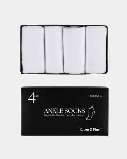 Finch Basics Black Ankle Socks