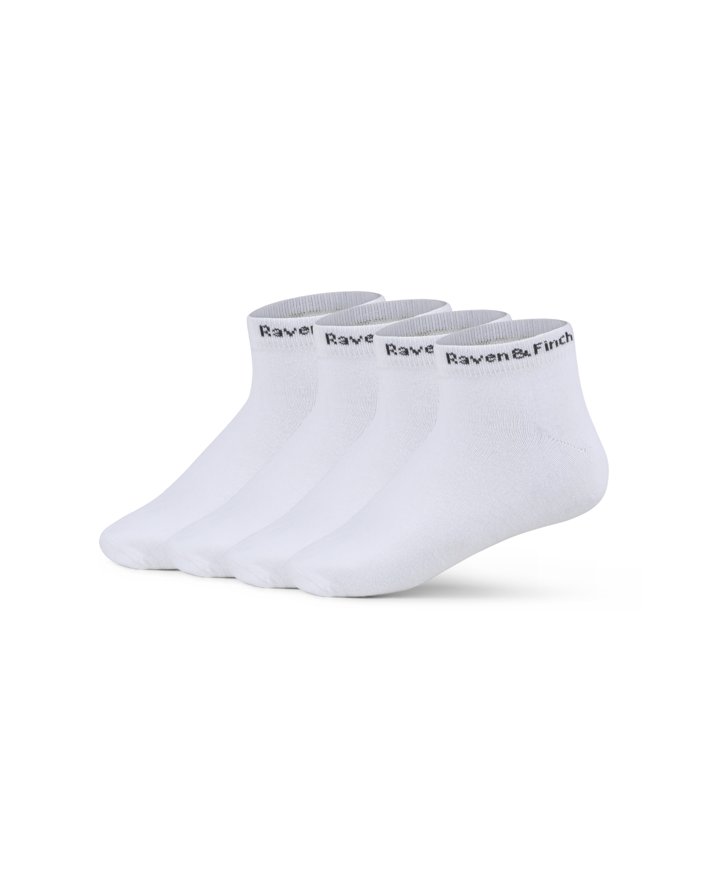 Finch Basics White Ankle Socks