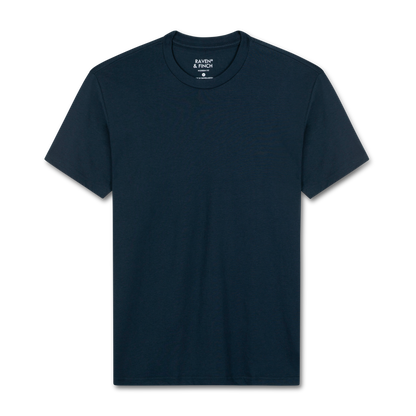Men’s Crew Neck T-Shirt, Short Sleeve Slim Fit Solid Tee