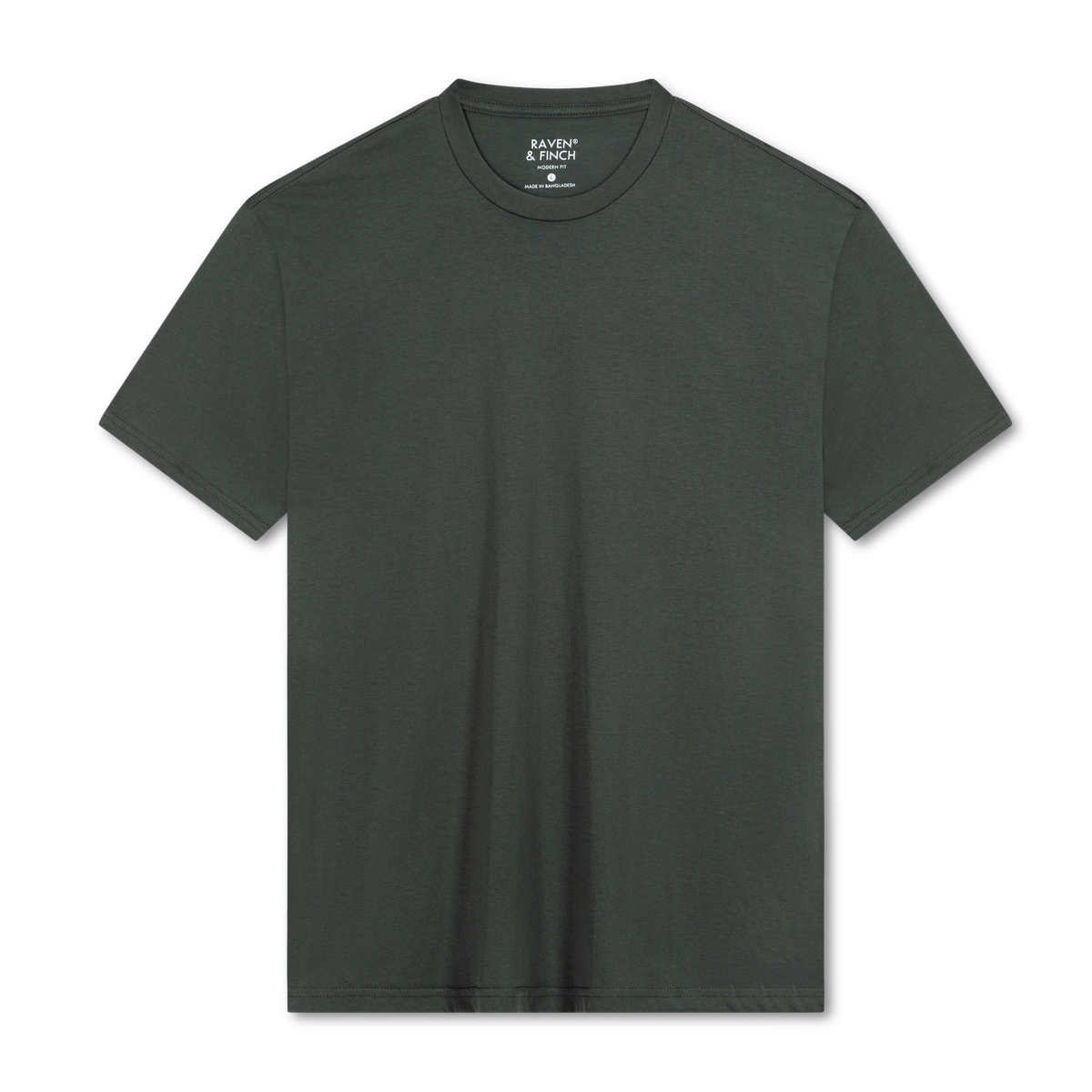 Men’s Crew Neck T-Shirt, 180 GSM Short Sleeve Slim Fit Solid Tee
