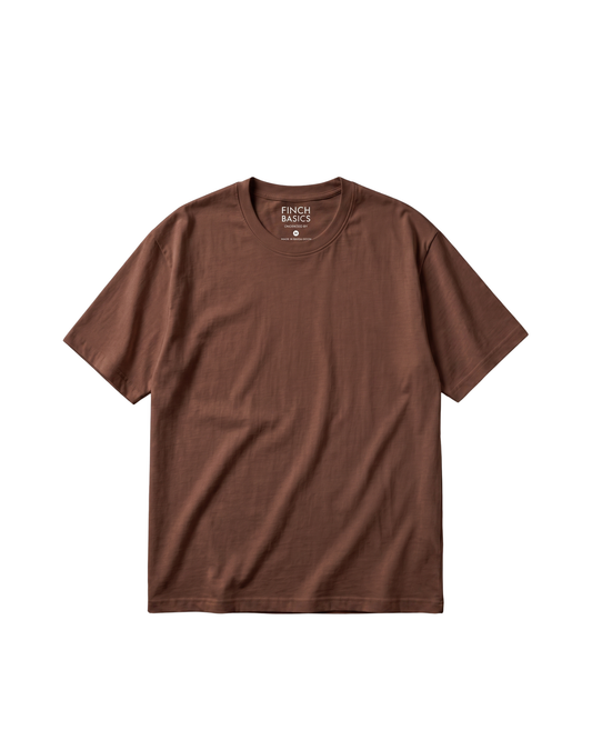 Men’s Light Brown Drop Shoulder T-shirt