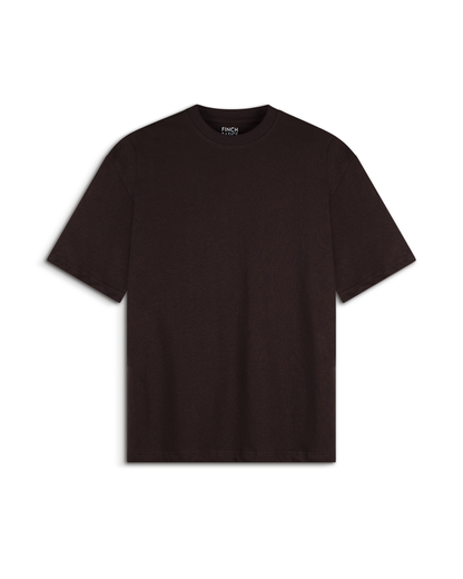 Men’s Dark Brown Drop Shoulder T-shirt