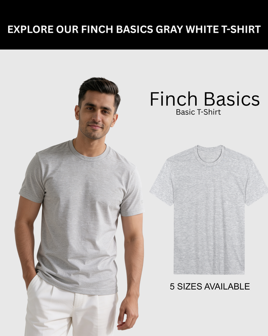 Men’s Crew Neck T-Shirt, Short Sleeve Slim Fit Solid Tee, Heather Gray