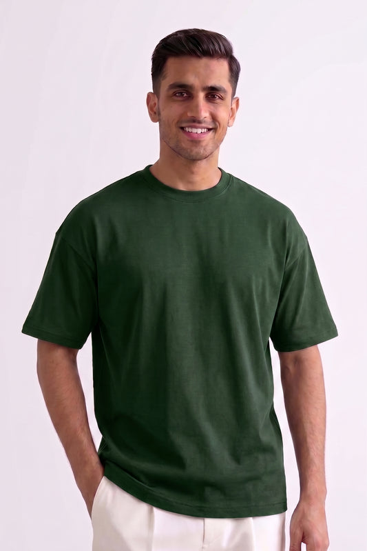 Men’s Green Drop Shoulder T-shirt