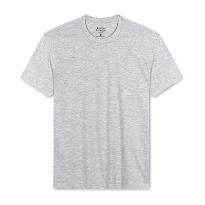 Men’s Crew Neck T-Shirt, 180 GSM Short Sleeve Slim Fit Solid Tee