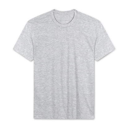 Men’s Crew Neck T-Shirt, Short Sleeve Slim Fit Solid Tee