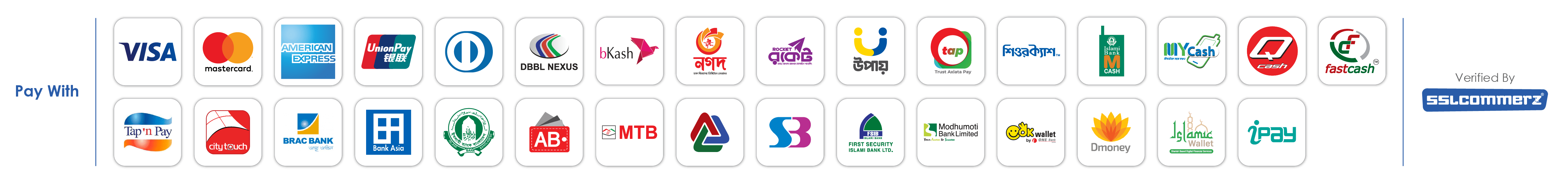 SSLCommerz payment methods